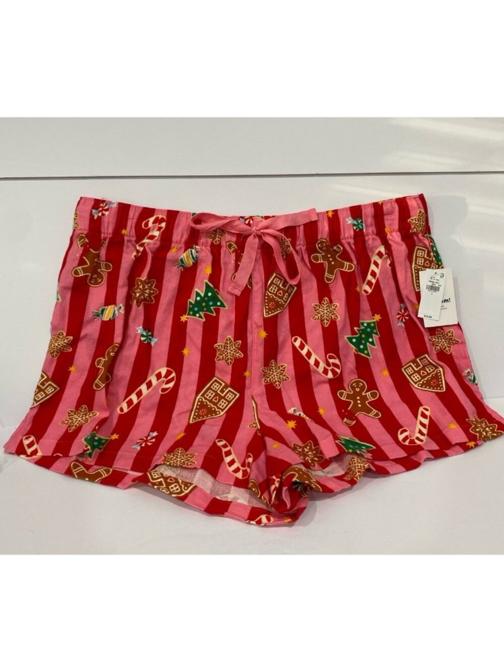 Old Navy Christmas Holiday Winter Flannel Pajama Shorts Size Large (12-14)